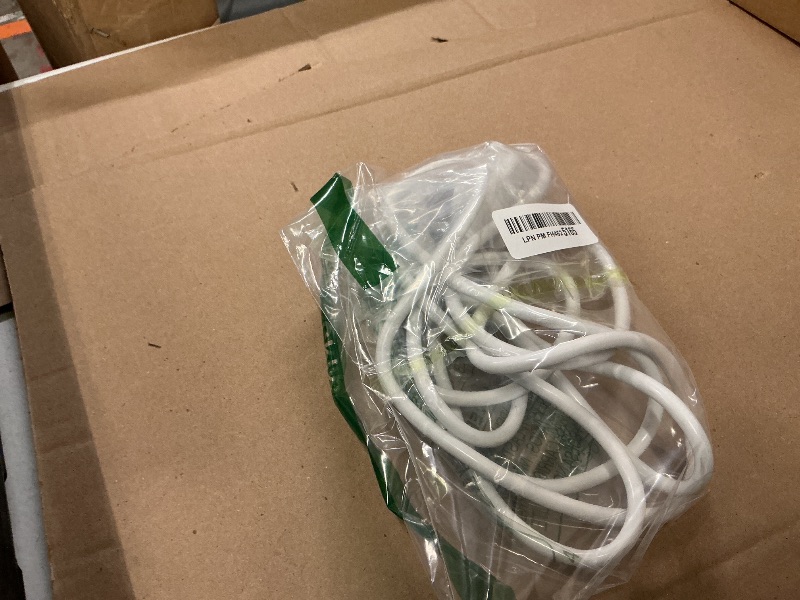 Photo 1 of 16/3 White Extension Cord 10 FT, Indoor Extension Cord for Laptops, Coffee Makers, Office Home Appliances, 3 Prong Resistant Cable Flexible, 13A 125V 1625W ETL Listed