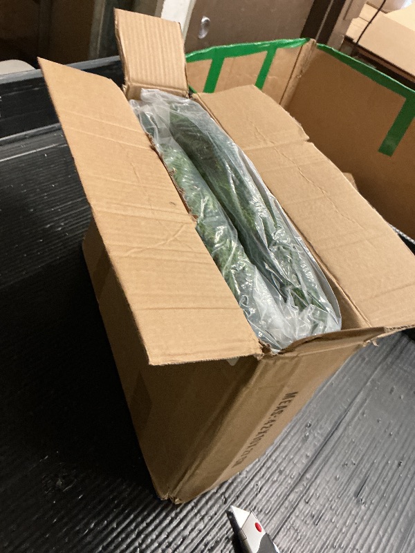 Photo 1 of 2 Pcs Artificial Norfolk Pine Garlands Christmas, 9 FT Dense Real Touch Winter Pine Garland Ornament, Green Artificial Greenery Garland for Table, Mantle, Wall, Indoor, Outdoor Christmas Decorations