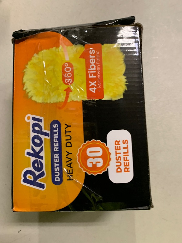 Photo 1 of 30 Count Heavy Duty Duster Refills for Swiffer, Multisurface 360° Larger Size Dusters with 4X Microfibers, Unscented Disposable Dusters for Cleaning Home, Blinds, Fans, Corners (Only Duster)