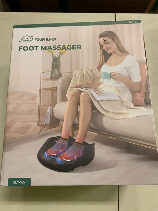 Photo 1 of Snailax Shiatsu Foot Massager Machine with Soothing Heat, Deep Kneading, Air Compression, Improve Blood Circulation and Foot Wellness,Relax for Home or Office Use