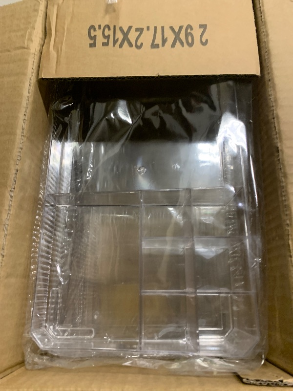 Photo 1 of ZHIAIstackable storage drawer, transparent acrylic storage box, cosmetics and beauty product storage organizer, suitable for makeup room, bathroom, under kitchen sink, room, home bedroom storage.