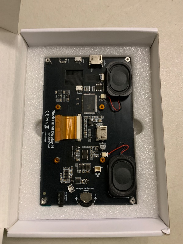 Photo 1 of Hosyond 7 Inch IPS LCD Touch Screen Raspberry Pi Monitor Display 1024×600 Capacitive Screen HDMI Monitor Compatible with Raspberry Pi 5/4B/3B+, BB Black, Windows 10 8 7