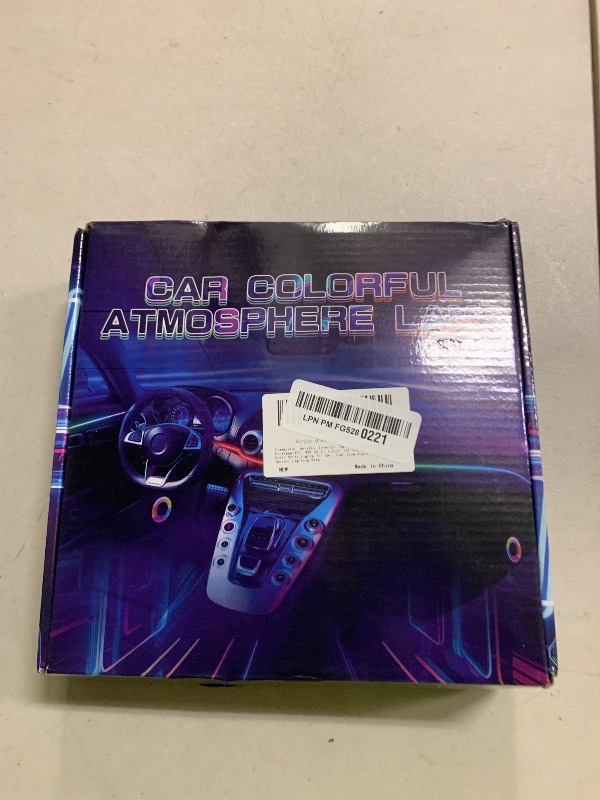 Photo 1 of Dreamcolor Acrylic Interior Car LED Strip Light with Wireless APP, RGB 22 in 1 with 175 inches 612 LEDs Fiber Optic Strip Lights for Car, Dual Zone Music Sync Neon Car Ambient Lighting Kits