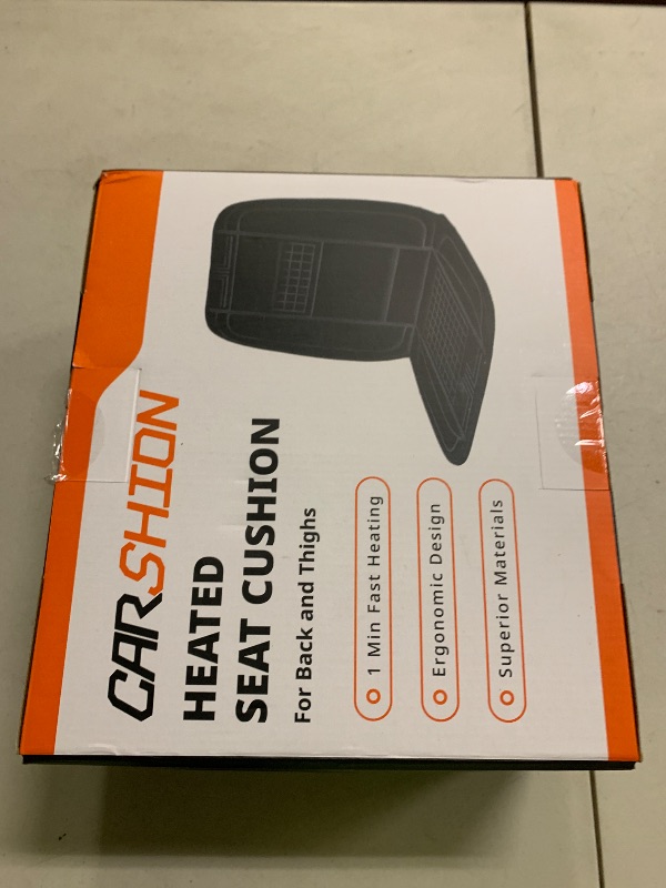 Photo 1 of CARSHION Heated Seat Cover 22“ Wide with Fast Heat Large Size Warmer for Winter