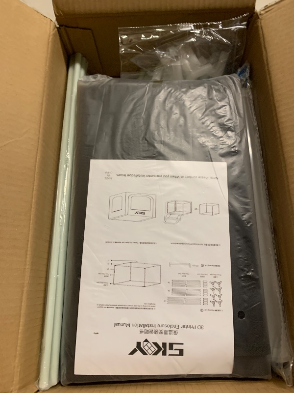 Photo 1 of 3D Printer Enclosure for Bambu Lab A1,A1 Mini with LED Light, Fireproof Dustproof Tent Constant Temperature Protective Cover,800 * 580 * 580mm