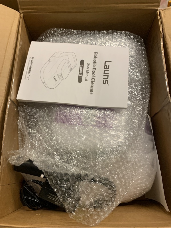 Photo 1 of (2025 Upgrade) Launs S1 Cordless Robotic Pool Cleaner, Dual Motors & Suction Ports Automatic Pool Vacuum Robot Lasts up to 90 Min, Self-Parking Ideal for Above Ground Pools (New)