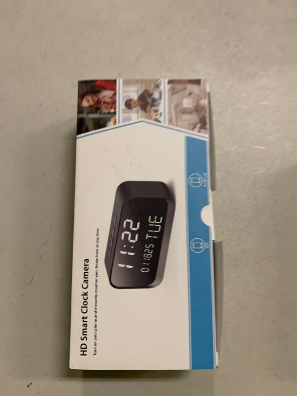 Photo 1 of Clock Camera - WiFi Nanny Cam with 1080P HD Video, AI Motion Detection, Clear Night Vision, Dual-Band WiFi, Bluetooth Connectivity, Local & Cloud Storage – Indoor Security Camera for Home & Office