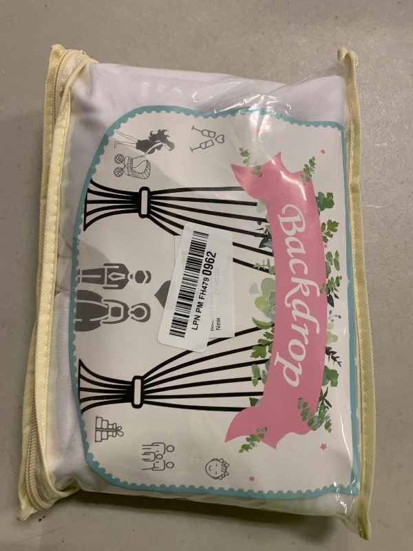 Photo 1 of 2 Panels Wedding Arch Draping Fabric White Sheer Backdrop Curtain Arch Drape for Wedding Ceremony Reception,Bridal Shower Party Decorations 28" X 19ft