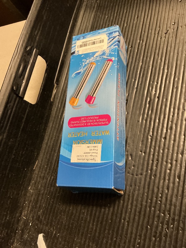 Photo 1 of 2000W Immersion Water Heater, Portable Water Heater Electric with 304 S S Guard & LCD Thermometer, Submersible Bucket Heater Heat 5 Gallons of Water in Minutes for Home Bathtub Basin