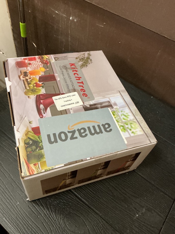 Photo 1 of KITCHTREE Masticating Juicer Attachment for KitchenAid Stand Mixer, 4.2" Large Feed Chute Fit Whole Vegetables & Fruits, Slow Cold Press Juicing, Includes 2 * 28oz capacity cups