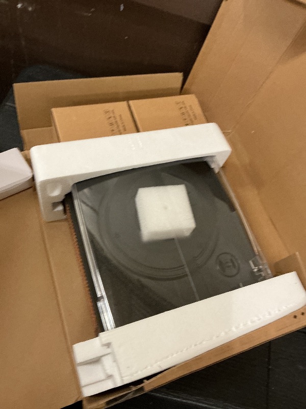 Photo 1 of Record Player with Passive Bookshelf Speakers Belt-Drive Vintage Turntable for Vinyl Records External Dual Stereo Speakers LP Players 3 Speed Wireless AUX Headphone Input Auto Stop Retro Black Wooden