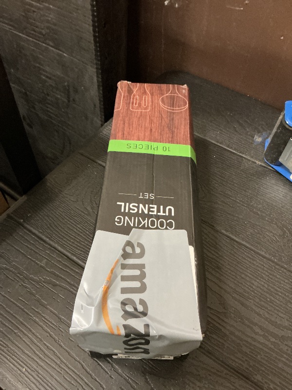 Photo 1 of 10-Piece Teakwood Utensil Set for Cooking, Natural Wooden Spoons & Spatulas for Non-Stick Cookware, Kitchen Gift Set for Wedding, Housewarming, Christmas