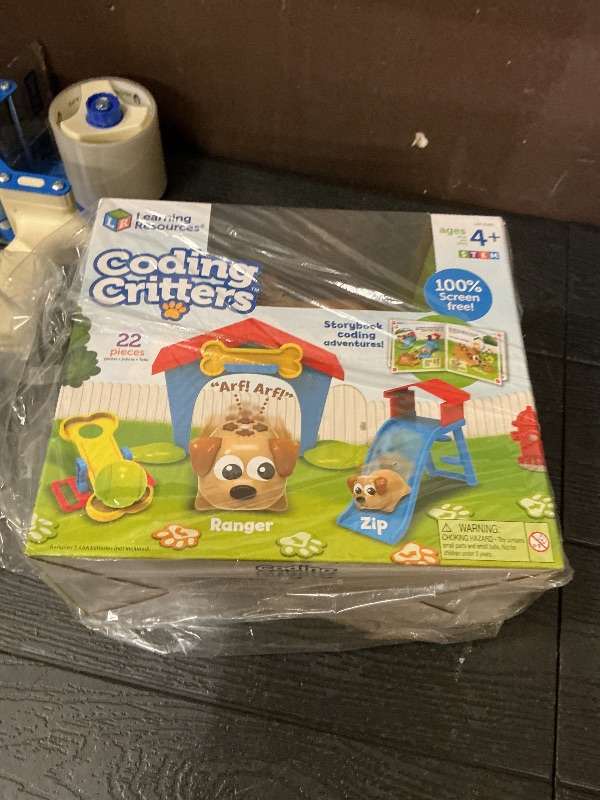 Photo 1 of Learning Resources Coding Critters Ranger & Zip,22 Piece Set, Ages 4+, Screen-Free Early Coding Toy for Kids, Interactive STEM Coding Pet, Gifts for Boys and Girls