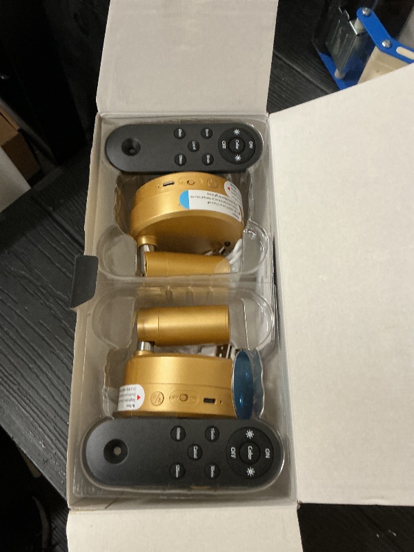 Photo 1 of EZVALO LED Spotlight Indoor, 5500mAh Rechargeable Battery Uplighting Indoor, Wireless Mini Art Accent Spot Lights with Remote, for Plants Display Painting Dartboard Artwork Portrait Closet(4Pack-Gold)