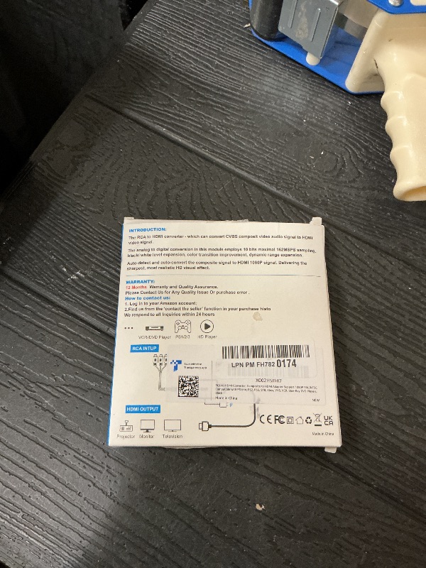 Photo 1 of Tengchi RCA to HDMI Converter, Composite to HDMI Adapter Support 1080P PAL/NTSC Compatible with PS one, PS2, PS3, STB, Xbox, VHS, VCR, Blue-Ray DVD Players