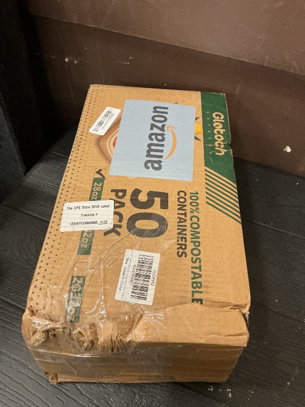 Photo 1 of 100 Piece (50 Pack) Meal Prep Containers with Lids, 28 oz Cornstarch Food Storage Containers Plant-based Lunch Box for Salad,BPA Free Plastic Take Out Containers Microwave and Freezer Safe