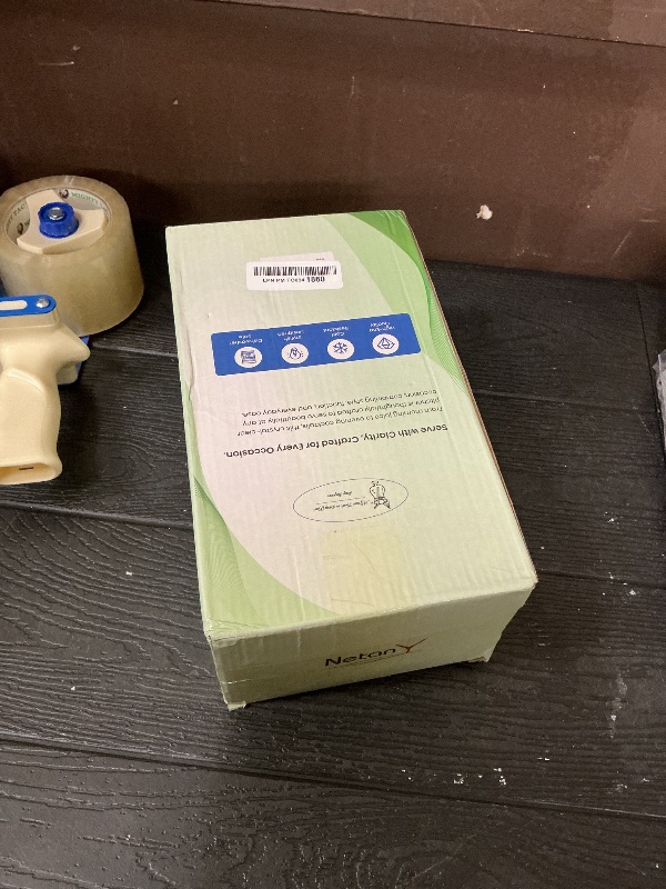 Photo 1 of 2 Quart (2 Liter 68 oz) Square Glass Pitcher with Lid and Spout, Water Pitchers with Handle for Fridge, Borosilicate Glass Carafe for Hot/Cold Drink, Large Jug for Iced Tea, Coffee,Juice,Milk,Beverage