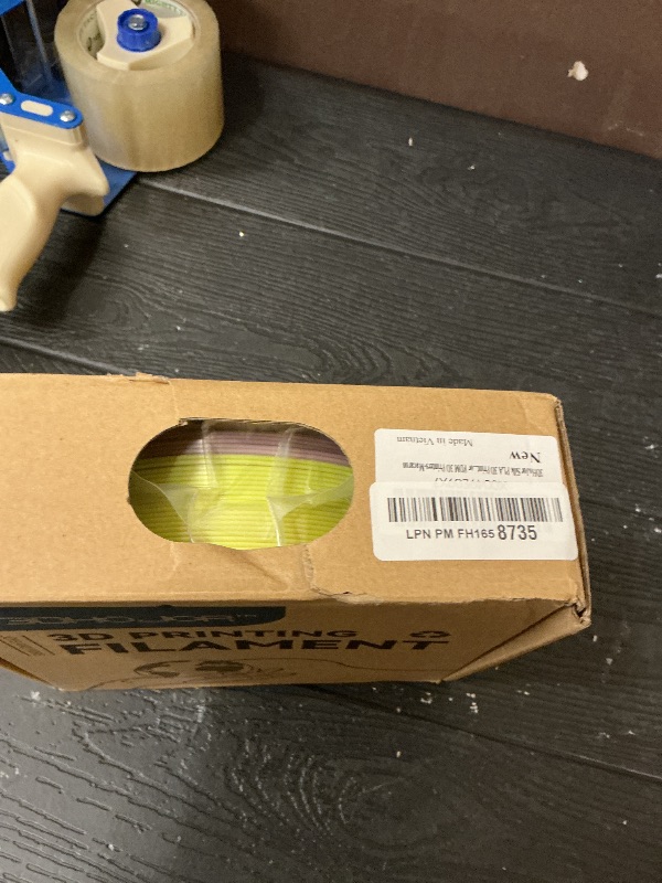 Photo 1 of 3DHoJor Silk PLA 3D Printer Filament 1.75mm Silk Shiny Fast Gradient Color Change Rainbow Multicolor PLA Filament 1kg (2.2lbs) /Spool for FDM 3D Printers-Macaron