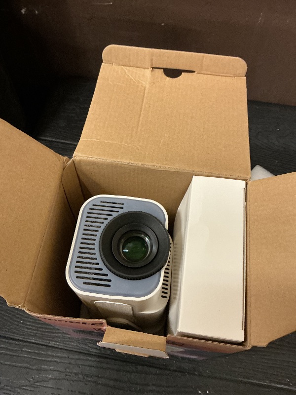 Photo 1 of [Projector 2026 Upgraded] Mini Projector Support 4K 1080P Auto Keystone 270°Rotatable with WiFi 6 and Bluetooth 5.2 Projector Portable Compatibile with HDMI/TV Stick/Memory Stick/Laptop,White