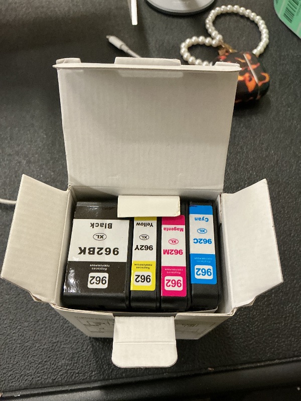 Photo 1 of Re Manufactured......962XL Ink Cartridges Combo Pack (4-Pack, Black/Cyan/Magenta/Yellow) Replacement for HP 962XL 962 Ink Cartridge OfficeJet Pro 9010 9010e 9015 9015e 9018 9018e 9020 9022 9025e Printer