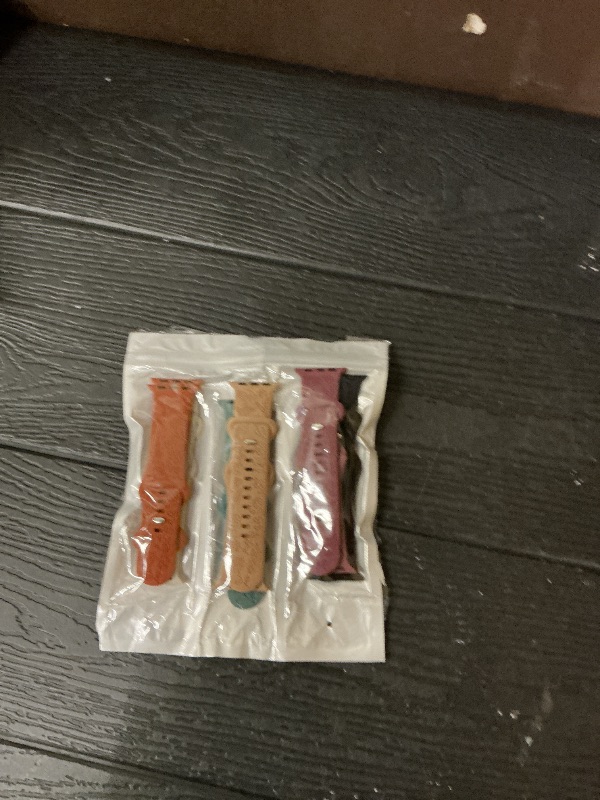 Photo 1 of 6 Pack Floral Engraved Bands Compatible with Apple Watch Bands 44mm for Women 40mm 41mm 45mm 49mm, Adjustable Comfortable Soft Silicone for iWatch Bands 38mm Womens Series