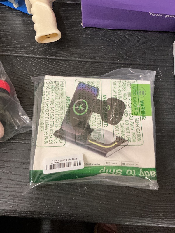 Photo 1 of 3 in 1 Foldable Charging Station for Apple Products,Wireless Charger for iPhone 17 16 15 14 13 12 Pro Max,Travel Dock Adapter&Light for iWatch Series 11 10 9 Ultra 3/2 SE 3/2,for AirPods 4 3 2 Pro 3/2