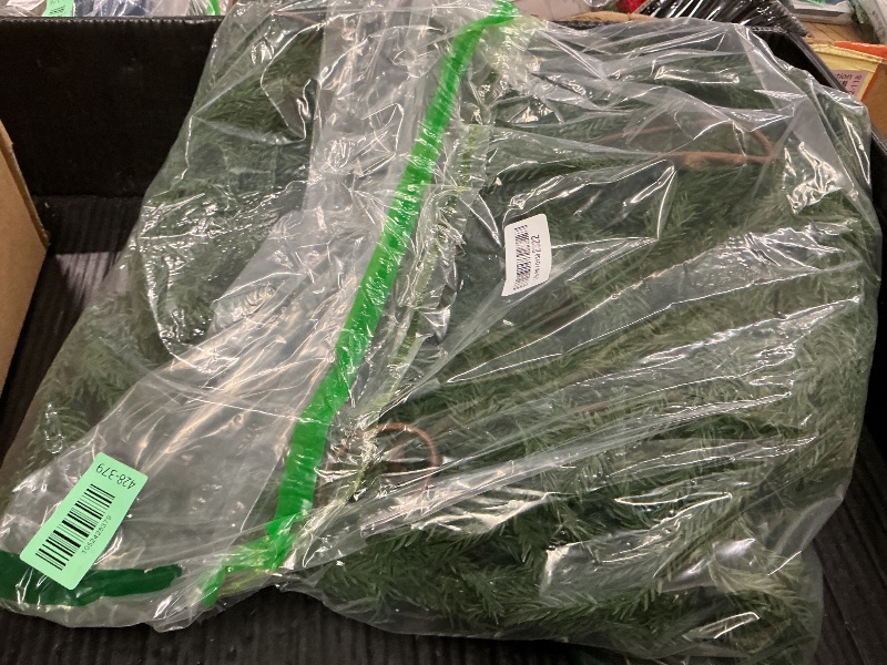 Photo 1 of 2 Pack 6FT Real Touch Norfolk Pine Garland – Artificial Evergreen Greenery Christmas Decoration for Mantel, Staircase, Table, Indoor Outdoor Rustic Farmhouse Winter Holiday Decor