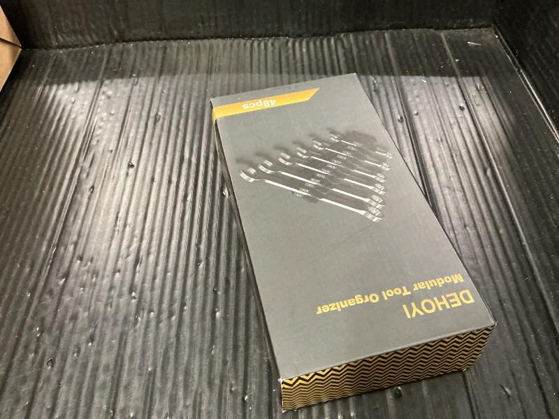 Photo 1 of 48 pcs Magnetic Modular Wrench Organizers for Tool Drawers - Wrench Rack with Metric&SAE Labels, Perfect Tool Storage Holder with Magnet. Gift for father, brother and boyfriend (Red with magnets)