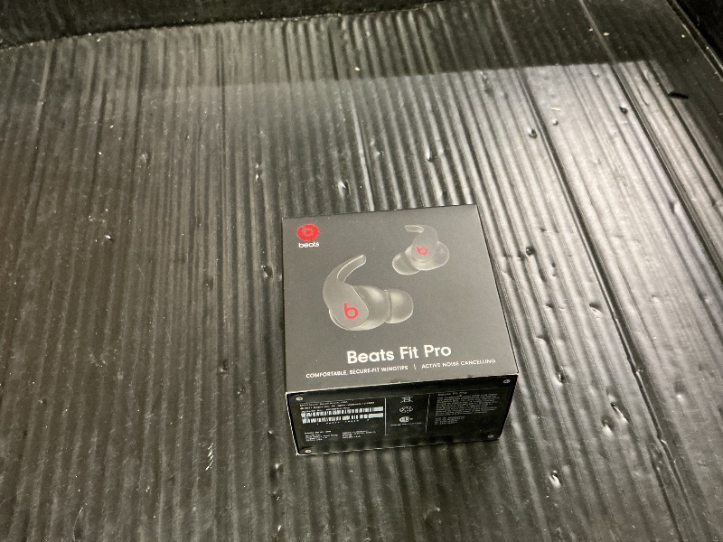 Photo 1 of Beats Fit Pro (1st Gen) - True Wireless Noise Cancelling Earbuds - Active Noise Cancelling - Sweat Resistant Earphones, Compatible with Apple & Android, Class 1 Bluetooth®- Beats Black