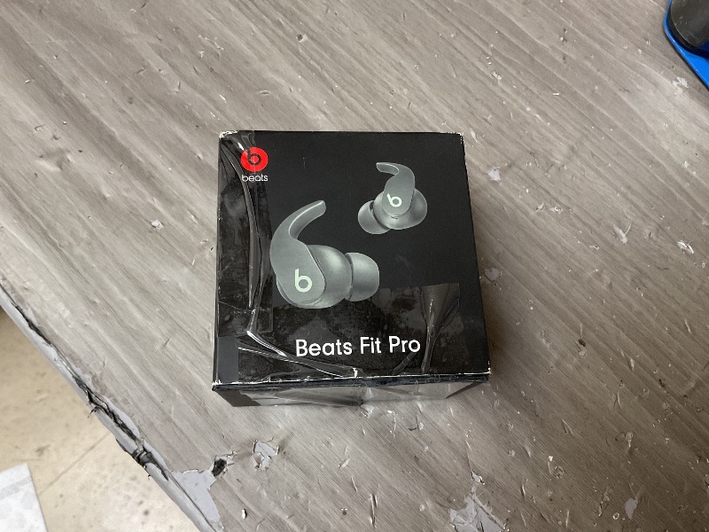 Photo 1 of Beats Fit Pro (1st Gen) - True Wireless Noise Cancelling Earbuds - Active Noise Cancelling - Sweat Resistant Earphones, Compatible with Apple & Android, Class 1 Bluetooth® - Sage Gray