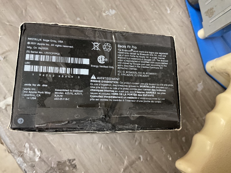 Photo 1 of Beats Fit Pro (1st Gen) - True Wireless Noise Cancelling Earbuds - Active Noise Cancelling - Sweat Resistant Earphones, Compatible with Apple & Android, Class 1 Bluetooth® - Sage Gray