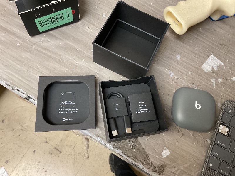 Photo 1 of Beats Fit Pro (1st Gen) - True Wireless Noise Cancelling Earbuds - Active Noise Cancelling - Sweat Resistant Earphones, Compatible with Apple & Android, Class 1 Bluetooth® - Sage Gray