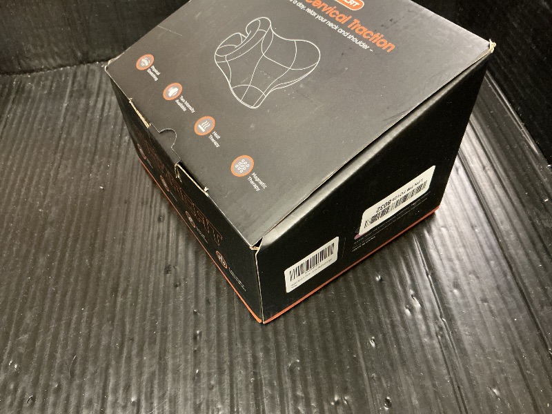 Photo 1 of 3s Heated Neck Stretcher for Pain Relief, Graphene Heating Pad, Odorless Neck Cloud Cervical Traction Device Chiropractic Pillow for Shoulder, Christmas Gifts for Women, Men, Mom, Dad (Orange)