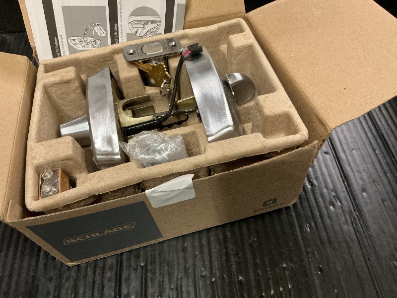 Photo 1 of Schlage BE365 CAM 626 Camelot Keypad Deadbolt, Electronic Keyless Entry Lock, Satin Chrome