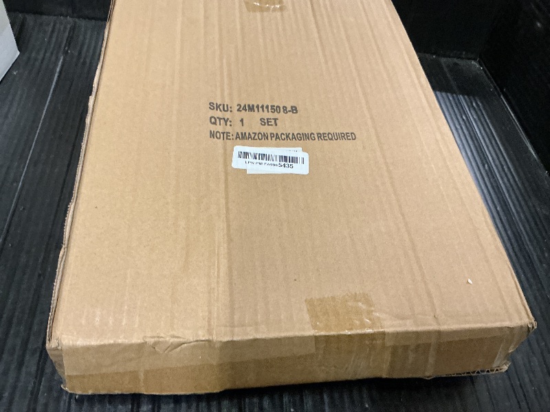 Photo 1 of MACVAD 2 Piece Woven Leather Ottoman Tray with Gold Handles, Perfect Rectangular Serving Tray for Living Room, Coffee Table Tray as Thoughtful Gift for Home Decor Enthusiasts (Black)