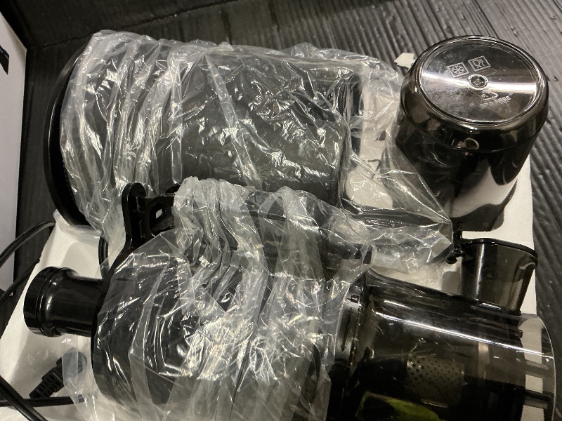 Photo 1 of ECOSELF Cold Press Juicer - Wide Mouth Feed Chute with Self Feeding & Hands-Free Design - Juice Extractor Machine for Fruits and Leafy Greens - Juicer Machines High Juice Yield & Easy to Clean