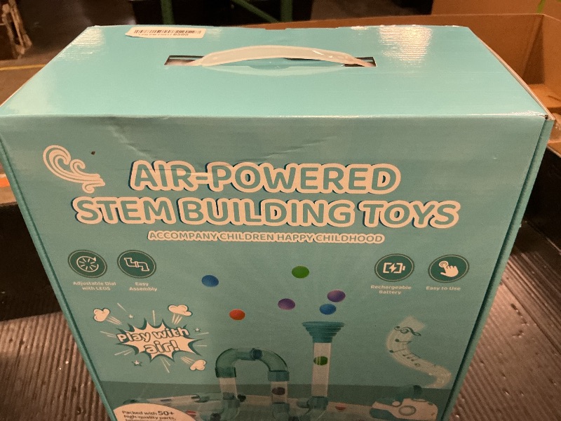 Photo 1 of FOHEB Air-Powered STEM Building Toys - Bluetooth Learning Toys with Wireless Music Play, Rechargeable & Play While Charging, STEM Toys for 3+ Year Old, Kids Toys Birthday Gifts for Kids