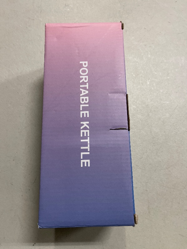 Photo 1 of Travel Electric Kettle Portable Mini Kettle,Small Hot Water Boiler with 4 Temperature Settings,304 Stainless Steel,Fast Boiling Water with Auto Shut-Off and Boil Dry Protection,400ml (Beige, 400ML)