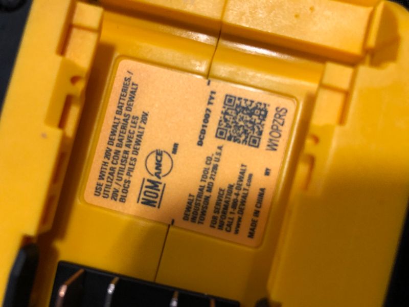 Photo 1 of DEWALT 20V MAX XR 1/2 Inch Cordless Hammer Drill Kit with 8AH Battery and Charger (DCD1007WW1)