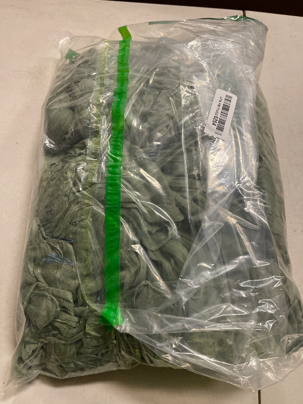 Photo 1 of 12 Pcs 10FT Sage Green Cheesecloth Table Runner 35 x 120 Inches Long Runner for Tables Gauze Fabric Boho Table Runner Decoration Rustic Sheer Runner for Wedding Baby Shower Birthday Party (Sage Green)