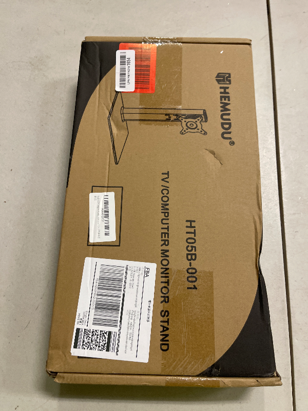 Photo 1 of Single LCD Computer Monitor Free-Standing Desk Stand Mount Riser for 13 inch to 32 inch screen with Swivel, Height Adjustable, Rotation, Vesa Base Stand Holds One (1) Screen up to 77Lbs(HT05B-001))