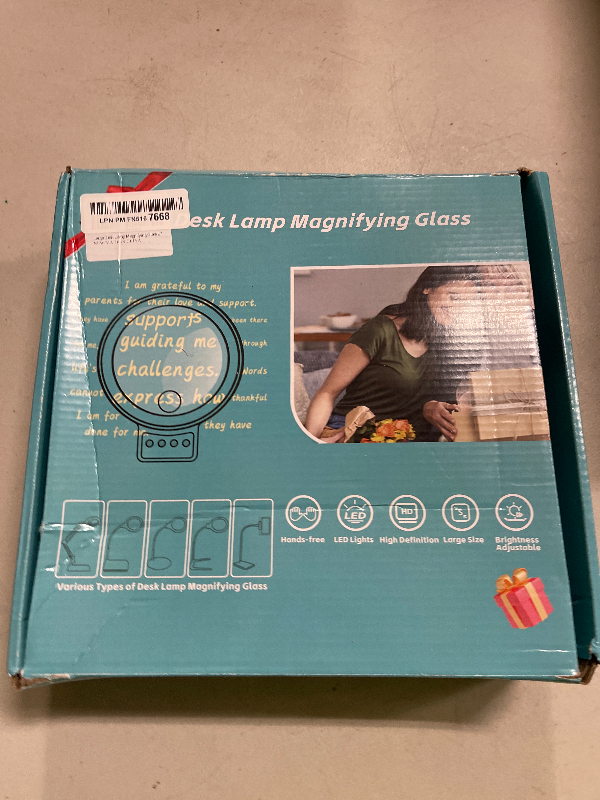 Photo 1 of 10X 30X Large Magnifying Glass with Light and Stand, 5-inch Lighted Magnifier, 72 LED 3 Color Modes Stepless Dimmable, Hands-Free Magnifying Glass Desk Lamp for Reading Craft Hobby Close Work Black