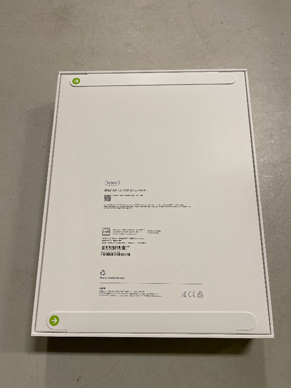 Photo 1 of Apple iPad Air 13-inch with M3 chip Built for Apple Intelligence, Liquid Retina Display, 128GB, 12MP Front/Back Camera, Wi-Fi 6E, Touch ID, All-Day Battery Life — Space Gray