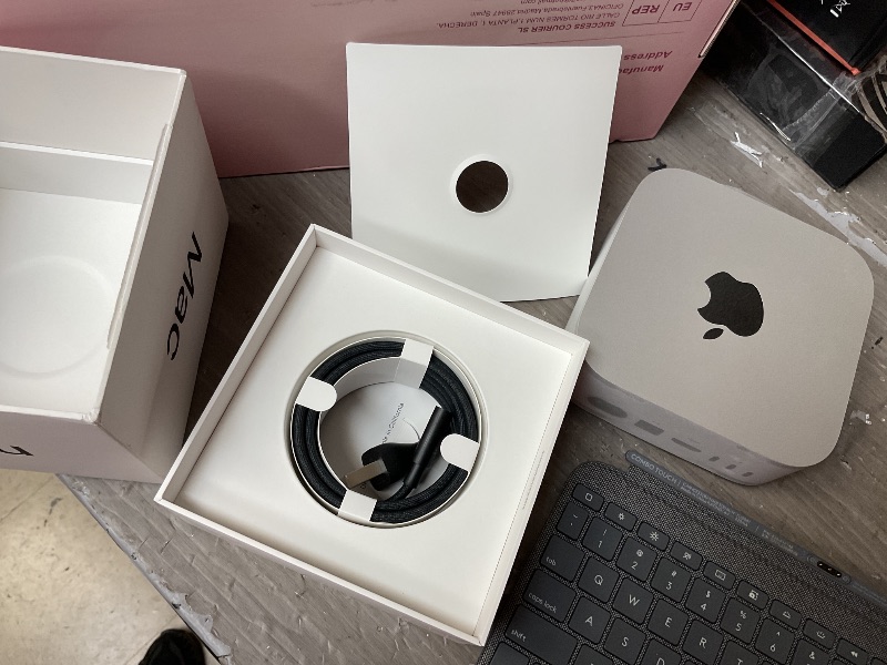 Photo 1 of see notes and pictures………..Apple 2024 Mac mini Desktop Computer with M4 chip with 10?core CPU and GPU: Built for Apple Intelligence, 16GB Unified Memory, 256GB SSD Storage, Gigabit Ethernet. Works with iPhone/iPad