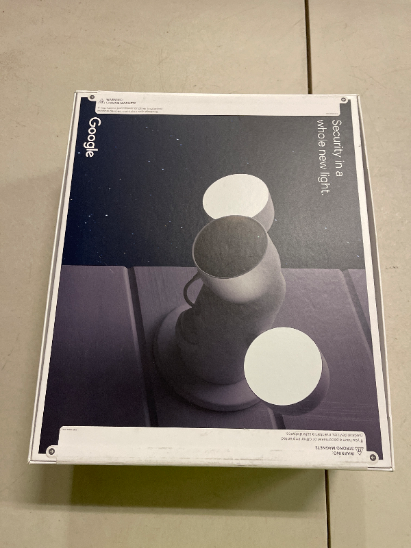 Photo 1 of Google Nest Cam with Floodlight - Outdoor Camera - Floodlight Security Camera, White, 1 Count (Pack of 1)