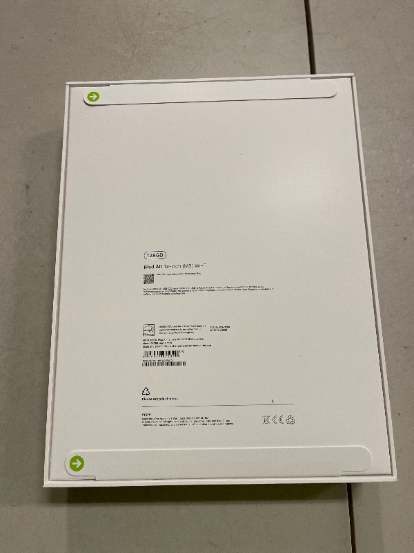 Photo 1 of Apple iPad Air 13-inch with M3 chip Built for Apple Intelligence, Liquid Retina Display, 128GB, 12MP Front/Back Camera, Wi-Fi 6E, Touch ID, All-Day Battery Life — Space Gray