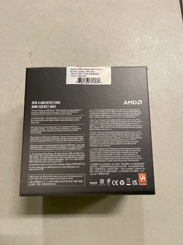 Photo 1 of AMD Ryzen 9 7950X 16-Core, 32-Thread Unlocked Desktop Processor