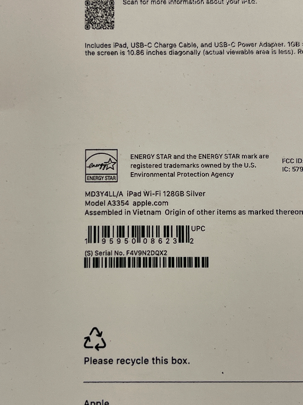 Photo 1 of Apple iPad 11-inch: A16 chip, 11-inch Model, Liquid Retina Display, 128GB, Wi-Fi 6, 12MP Front/12MP Back Camera, Touch ID, All-Day Battery Life — Silver