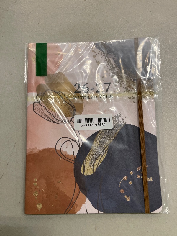 Photo 1 of 2026-2027 Monthly Planner, 2 Year Calendar Planner, Jan 2026 - Dec 2027, 8.3'' x 11'', 24 Months, Embossed Cover, with Printed Tabs ?Pocket, Elastic Closure, Organizer for Office Home School, Brown