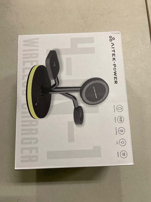 Photo 1 of 3 in 1 Charging Station for Apple Devices, Fast Charging Magsafe Charger Stand with LED Light and 20W PD Adapter, Wireless Nightstand Charger for iPhone17/16/15/14/13/12 Series,AirPods,iWatch and More